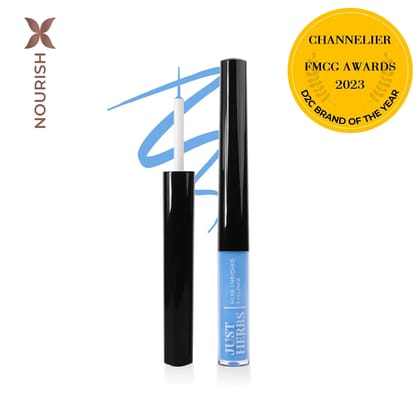 Herb-Enriched Waterproof Eyeliner Organic - Jojoba Oil & Vitamin E JHEL-01 Eclectic Blue