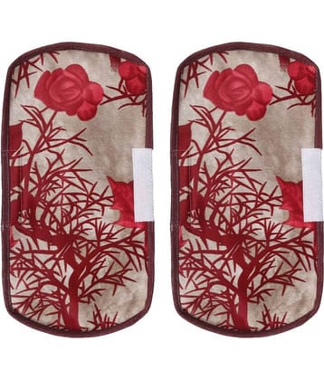 E-Retailer Set of 2 Polyester Brown Fridge Handle Cover