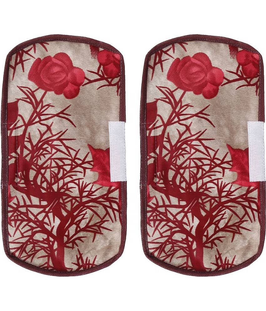 E-Retailer Set of 2 Polyester Brown Fridge Handle Cover