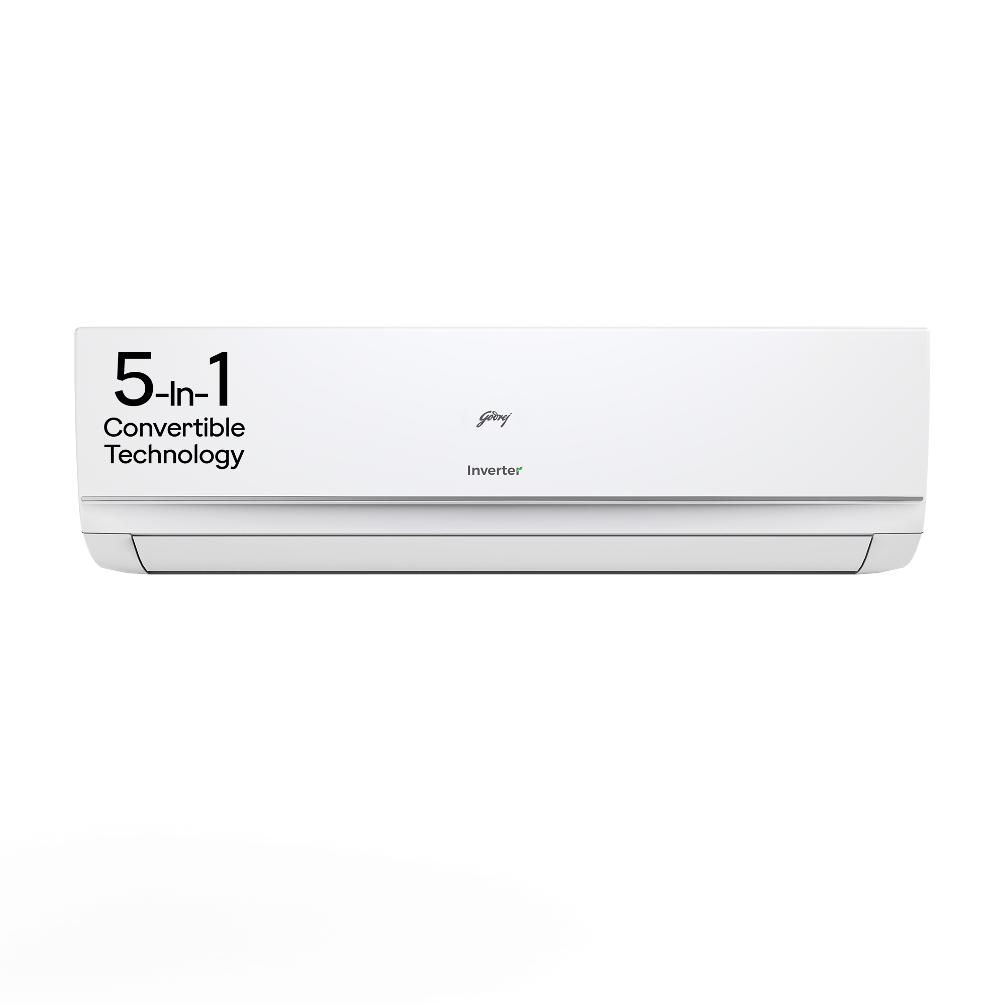 Godrej 1.5 Ton 3 Star, 5 Years Comprehensive Waranty, 5-In-1 Convertible Cooling, Inverter Split AC (Copper, Heavy-Duty Cooling at 52 Deg Celcius, AC 1.5T EI 18NINV3R32 WYE, White)