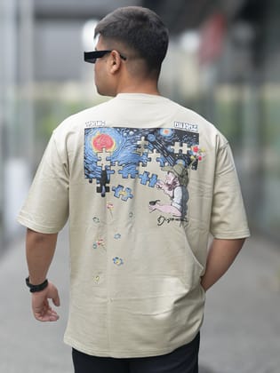 Puzzle Beige T-Shirt-S / Beige