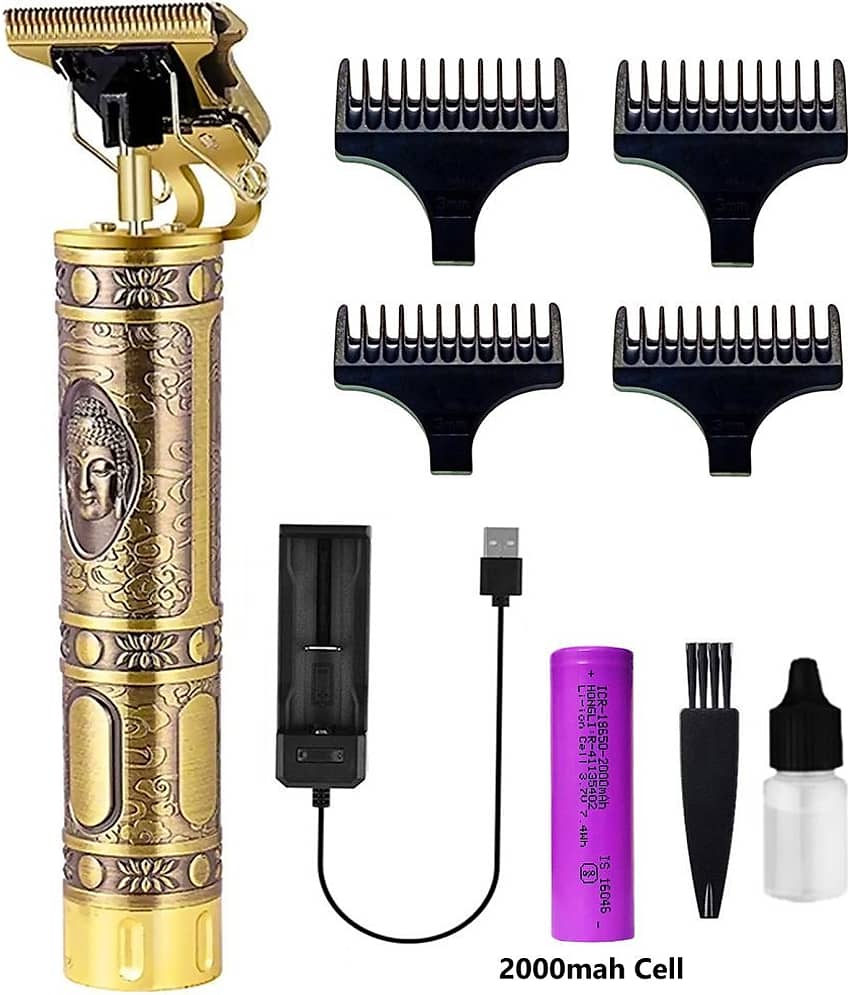 geemy T9 With 2000mah Batt Multicolor Cordless Beard Trimmer With 180 minutes Runtime