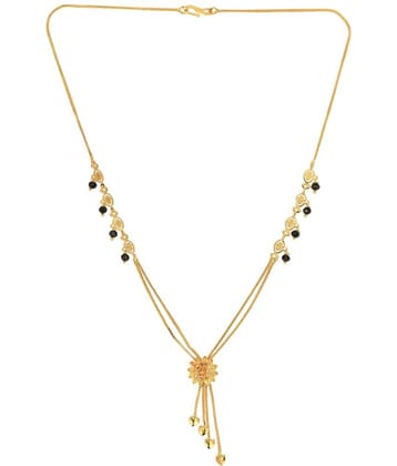 AanyaCentric Golden Mangalsutra ( Pack of 1 )