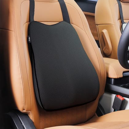 Frido Ultimate Car Backrest Cushion - Ergonomic Support for Comfortable Driving-Premium Black