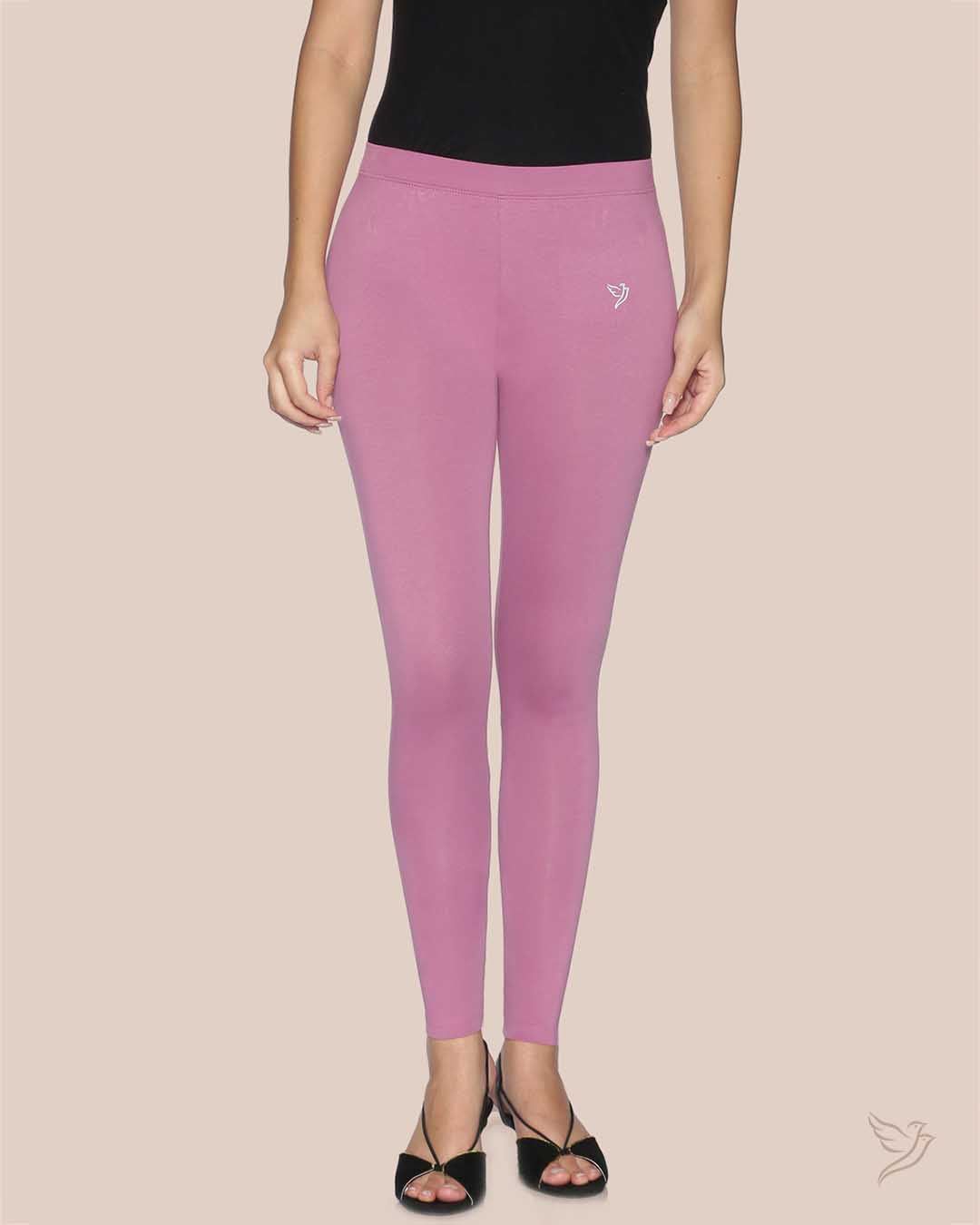Cotton Ankle Legging - Wild Rose-S / Wild Rose