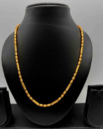 Exclusive Gold Pipe Chain for Men CH-008-20 inch