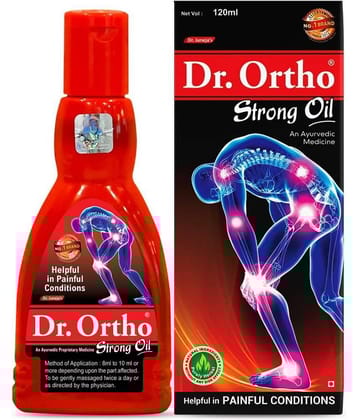 Dr.Ortho Ayurvedic Strong Oil 120Ml For Joints Pain, Knee Pain, Neck Pain, Back Pain, Shoulder Pain