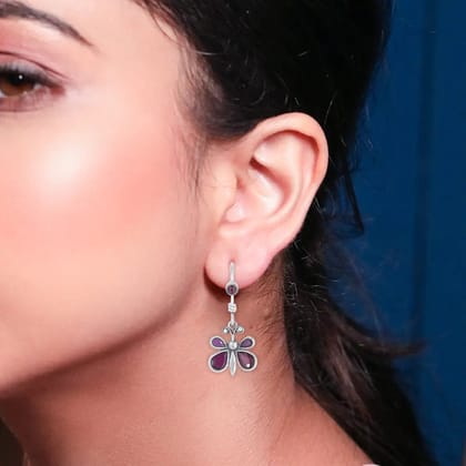92.5 Silver Butterfly Earring-Silver