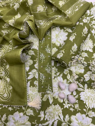Hand Work Cotton Gota Suit