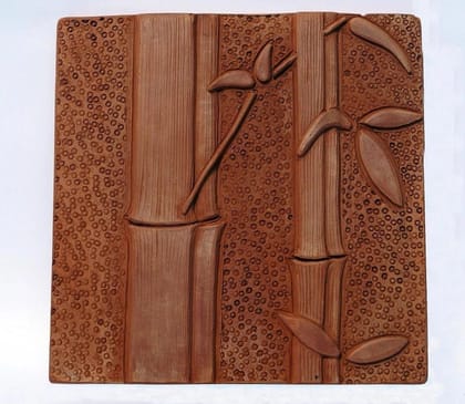 Bamboo Inspired Terracotta Wall Frame