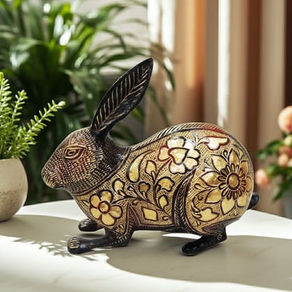 Handcrafted Brass Cat Decorative Showpiece Statue for Table & Shelf Decor, Height : 6.8 Inch (ANMAS145 A)