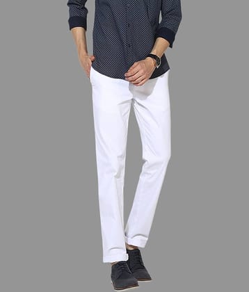 HALOGEN White Regular Chinos ( Pack of 1 )