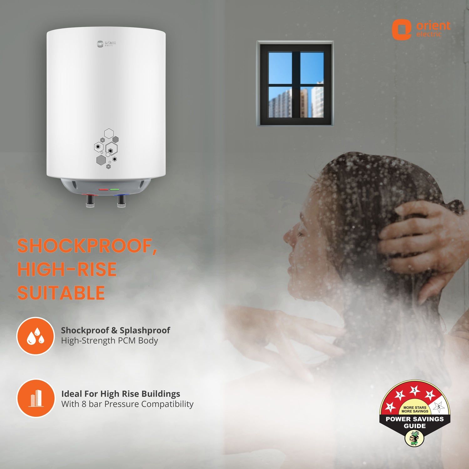 Ecoswift Pro Water Heater (Geyser) | Rust Proof Water Heater for Home Bathroom | 5 Years Warranty Ecoswift Pro Water Heater (Geyser) | Rust Proof Water Heater for Home Bathroom | 5 Years Warranty - 25L