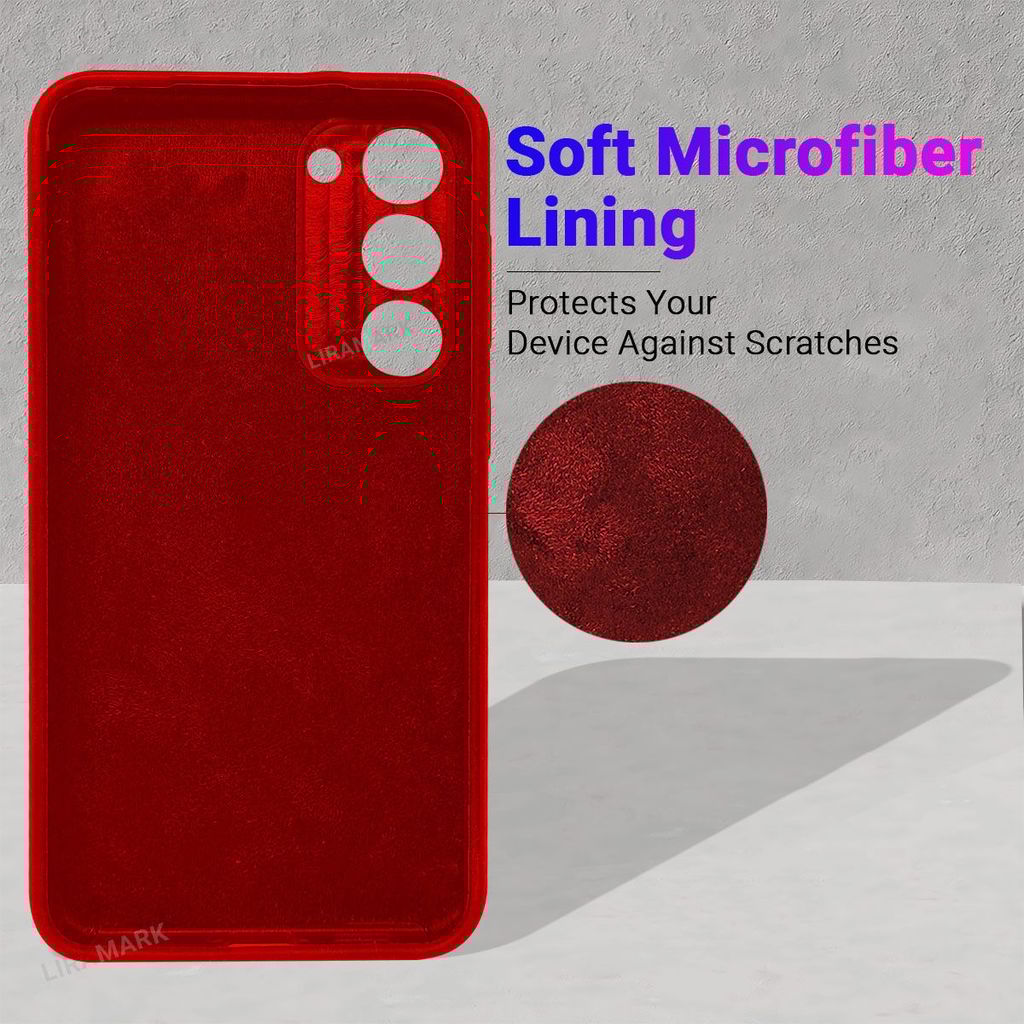 LIRAMARK Liquid Silicone Soft Back Cover Case for Samsung Galaxy S23 Plus 5G