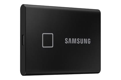 Samsung 500GB T7 Touch External Solid State Drive Upto 1050MB-s Portable SSD MU-PC500K-WW-Black