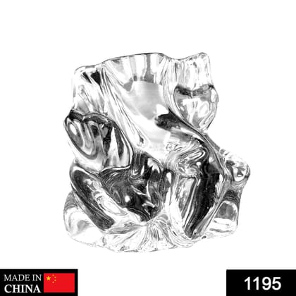 Crystal Glass Ganesha Idol for Home, Office and Car Dashboard, Ganesh Ganesha
