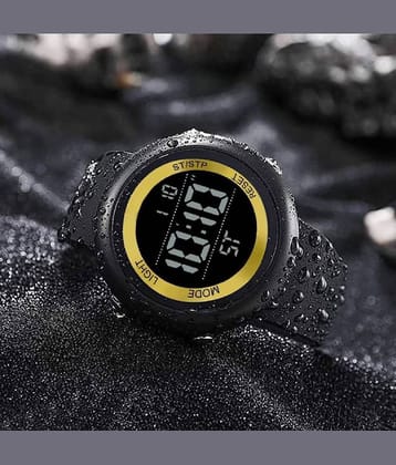 Renaissance Traders - Black PU Digital Men's Watch