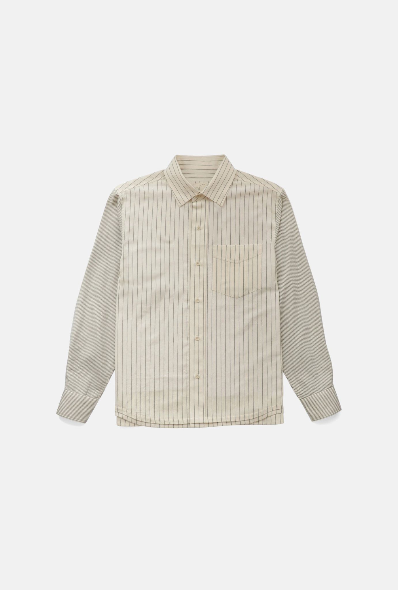 WAYNE STRIPED SHIRT - 01-BLACK / S