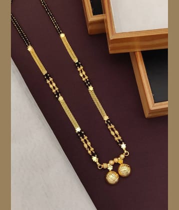 Shivay Fashion Golden Mangalsutra ( Pack of 1 )