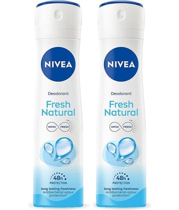 Nivea Fresh Natural Deodorant Spray, 150Ml Deodorant Spray for Men,Women,Unisex 300 ml ( Pack of 2 )