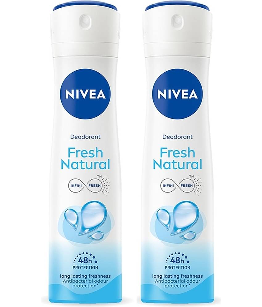 Nivea Fresh Natural Deodorant Spray, 150Ml Deodorant Spray for Men,Women,Unisex 300 ml ( Pack of 2 )