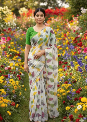 Trendy Chiffon Printed Saree for Women | Lightweight & Breathable Daily Wear Saree | Elegant Casual & Office Wear Sari | Chiffon Saree Printed Saree Chiffon Printed Saree Lightweight Saree Breathable Saree Women's Saree Sari for Women
