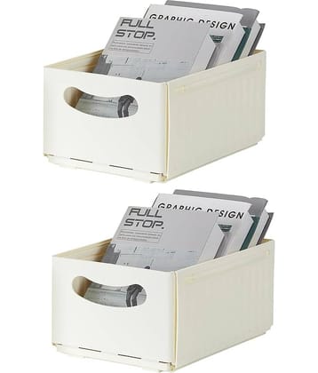 House Of Quirk Space Saving Basket ( Pack of 2 )