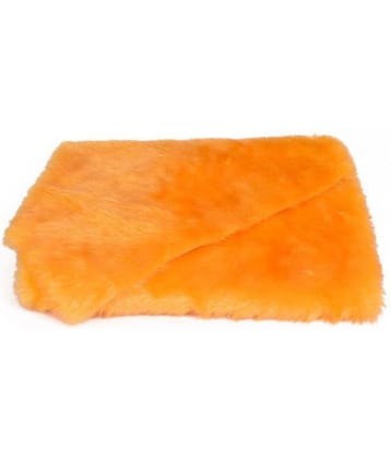 Vardhman Soft Hair Fur Cloth : 38" X 34" Inches Approx (Hair Length - 2cm) Color - Golden Yellow : for Used in Dresses, Art & Craft, Photo, Selfie Props, Soft Toys Making & Other Craft Work.