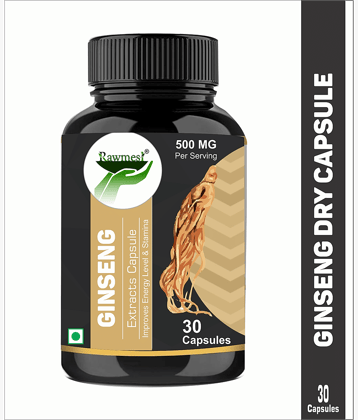 rawmest 100% Organic Ginseng Extract Capsule 30 no.s