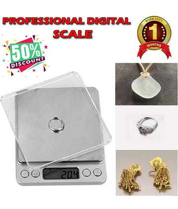 Jigva Professional Digital Jewelry Tabletop Weighing Scale (Multicolor) Digital Luggage Weighing Scales Weighing Capacity - 0.5 Kg