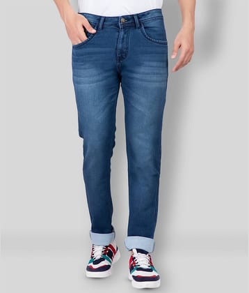 HJ HASASI - Blue 100% Cotton Regular Fit Men's Jeans ( Pack of 1 )