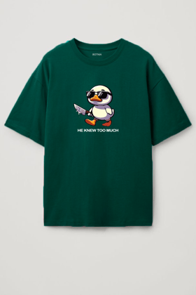 He knew too much-Oversized T-Shirt-XS
