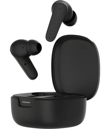 VEhop BUDS X Game Mode Bluetooth True Wireless (TWS) In Ear 32 Hours Playback Low Latency,Fast charging IPX4(Splash & Sweat Proof) Black