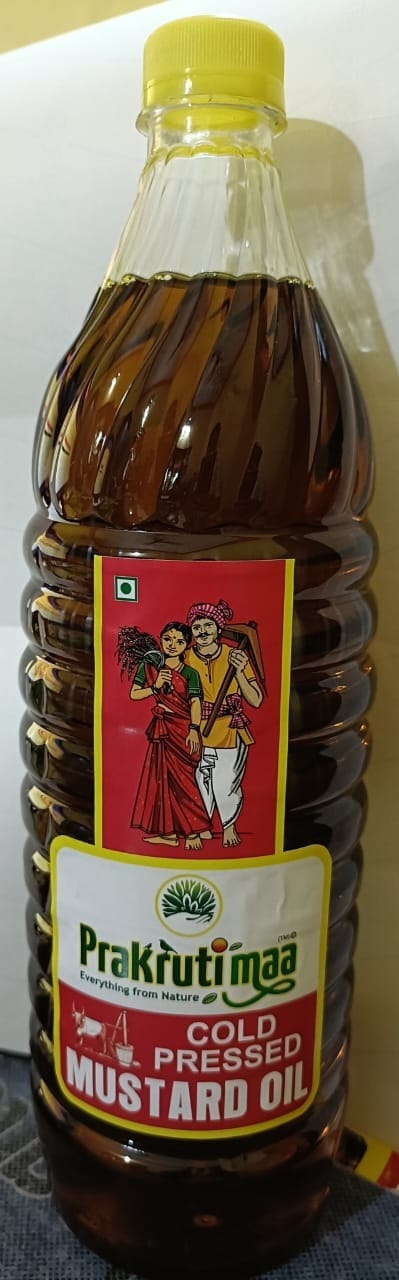 Prakrutimaa Cold Pressed Mustard Oil (1L) | Pure Kachi Ghani