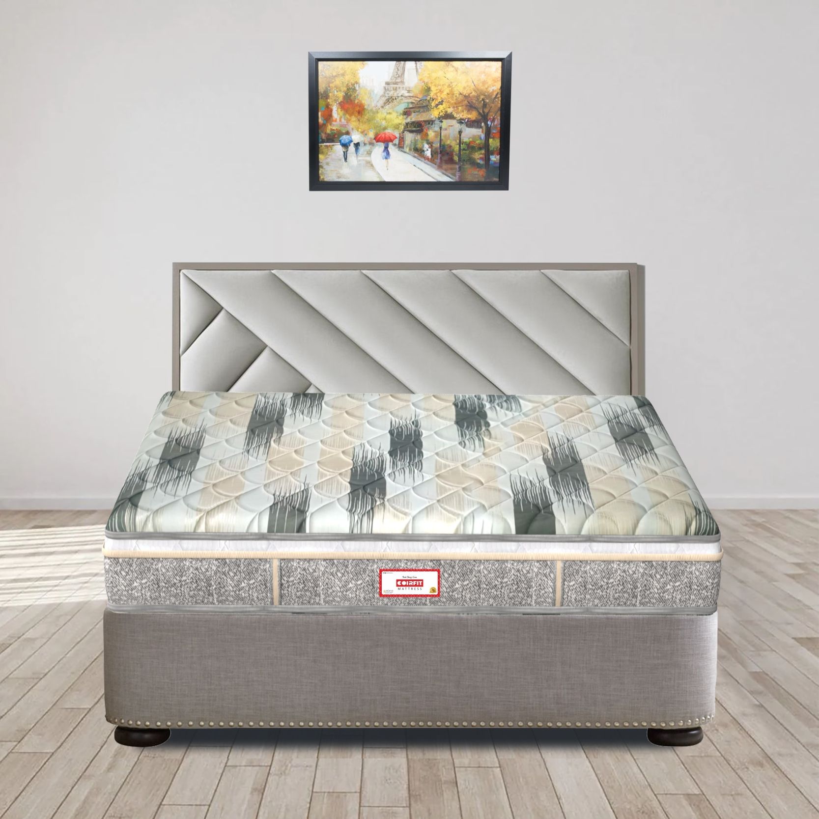 Coirfit Grande Orthopedic Euro Top With Rebotech Technology 5.5 Inch King Size Bonded Foam Mattress (72X70 Inches), Convoluted HR Foam, Soft Relax Comfort Mattress| 11-Year Warranty