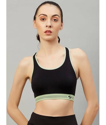 C9 Airwear - Black Nylon Removable Padding Women's Sports Bra ( Pack of 1 )