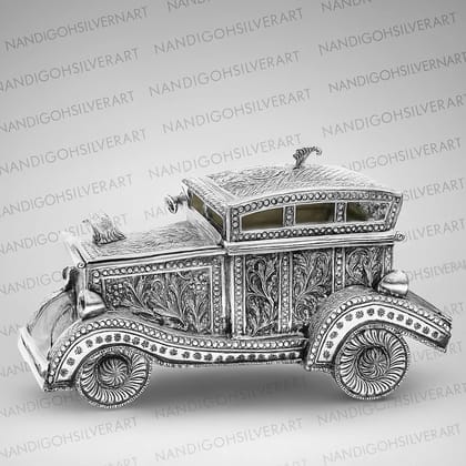 Nandighosh Silver Art Handcrafted Silver Vintage Car Nandighosh Silver Art Handcrafted Silver Vintage Car