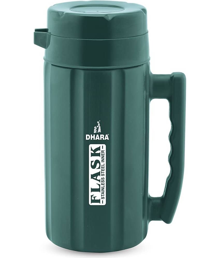 Dhara Stainless Steel Flask 1200 Brown Steel Carafe 1000 ml