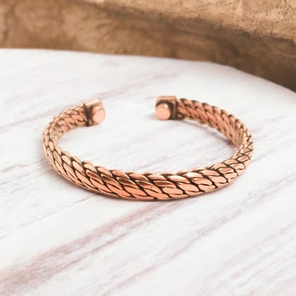 Pure Copper Magnetic Therapy Band Adjustable, Stylish Design with Powerful Magnets