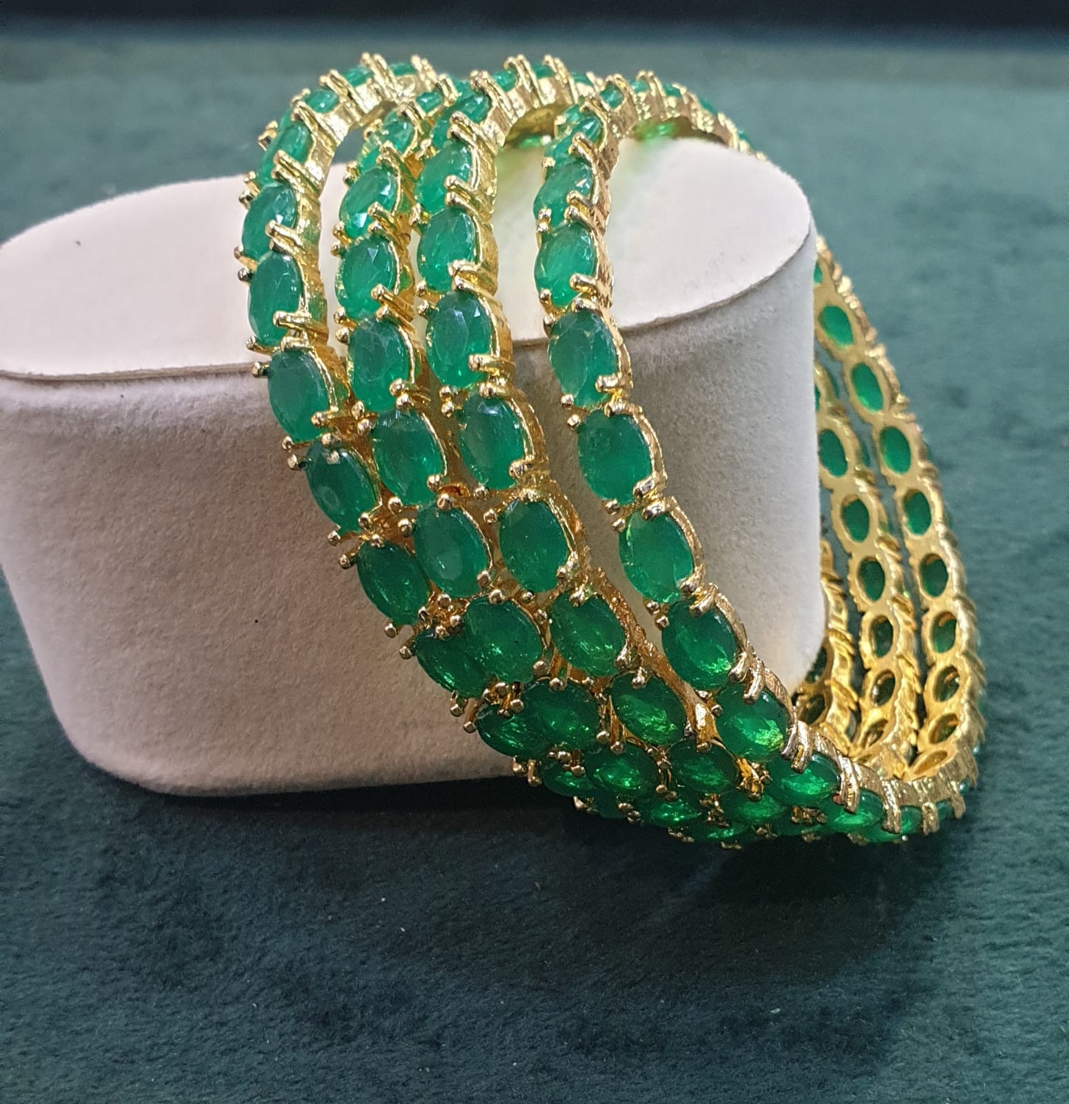 Stone bangles handmade 4 bangles in each set