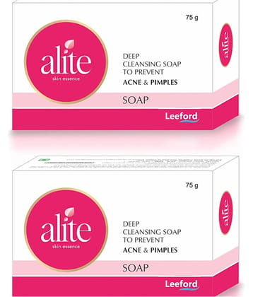 Alite Anti Acne Soap 1% Salicylic Acid & Tea Tree Oil For Acne, Pimple, Blackhead 75g ( Pack of 2 )