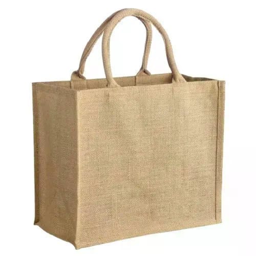 Jute Shopping Bag (10 x 12 x 3 inch)