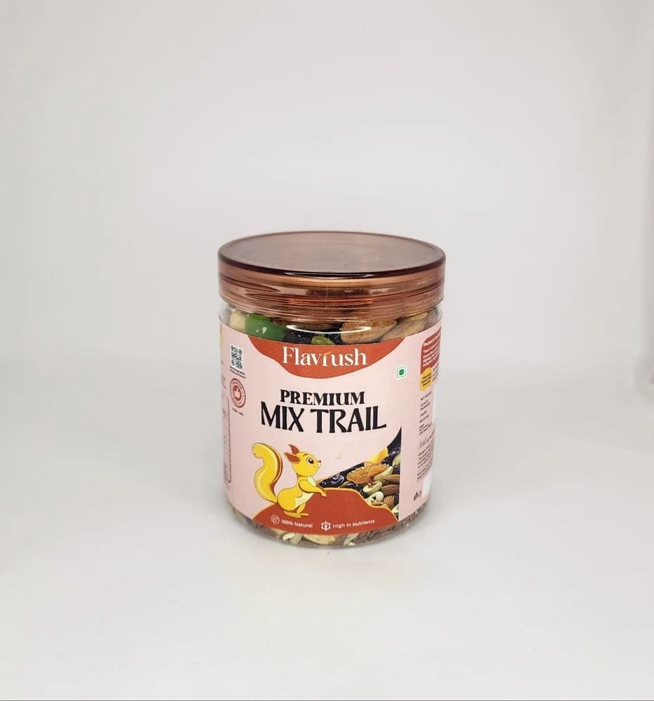 Flavrush Premium Trial Dry Mix Fruits - 250g Jar