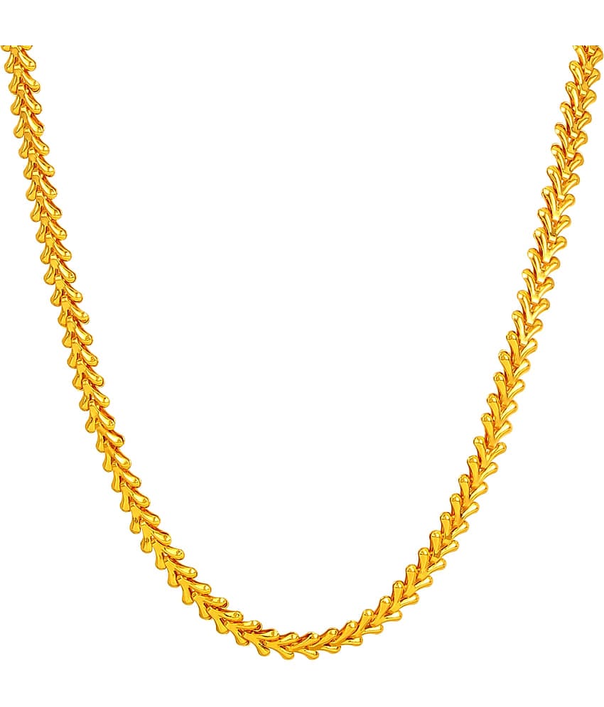FASHION FRILL - Gold Plated Brass Chain ( Pack of 1 )