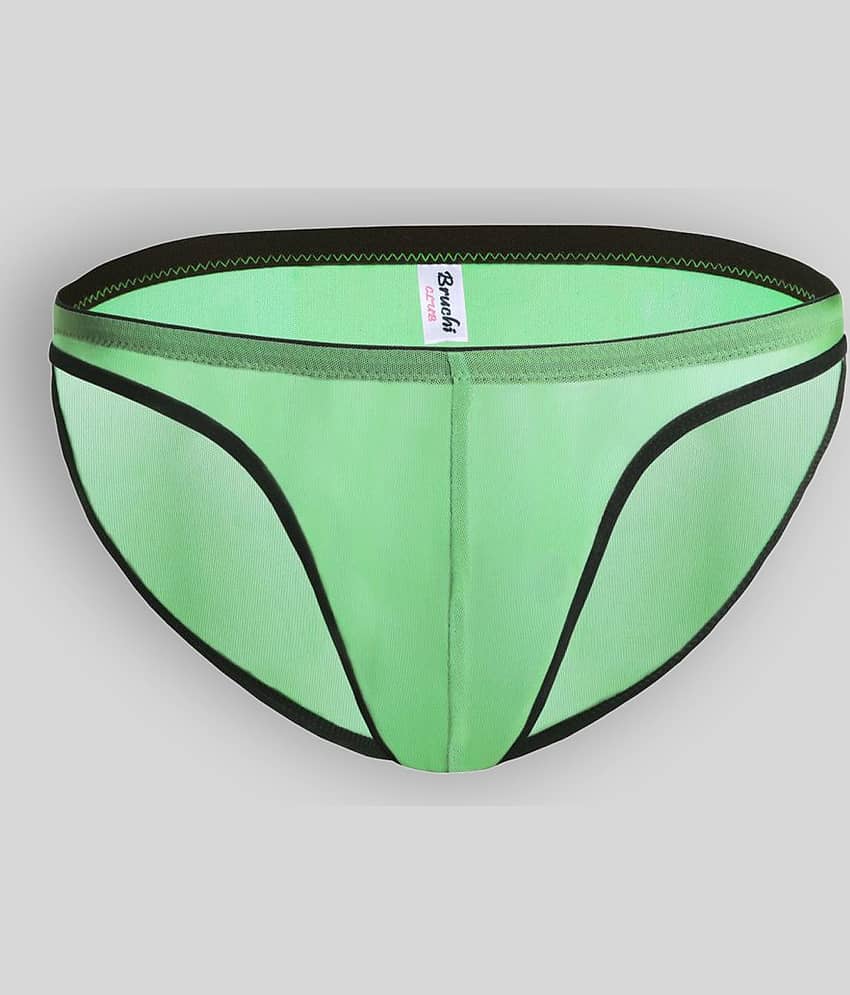 Bruchi Club Pack of 1 Lycra Briefs For Men's ( Mint Green )