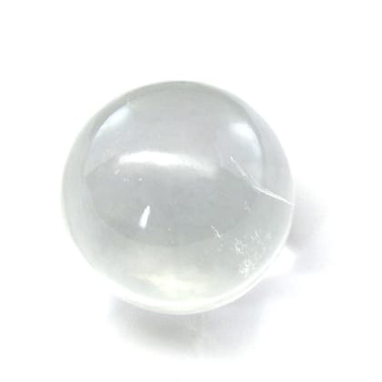 Healing Vastru Remedy 27mm Natural Clear White Crystal Ball rock meditation