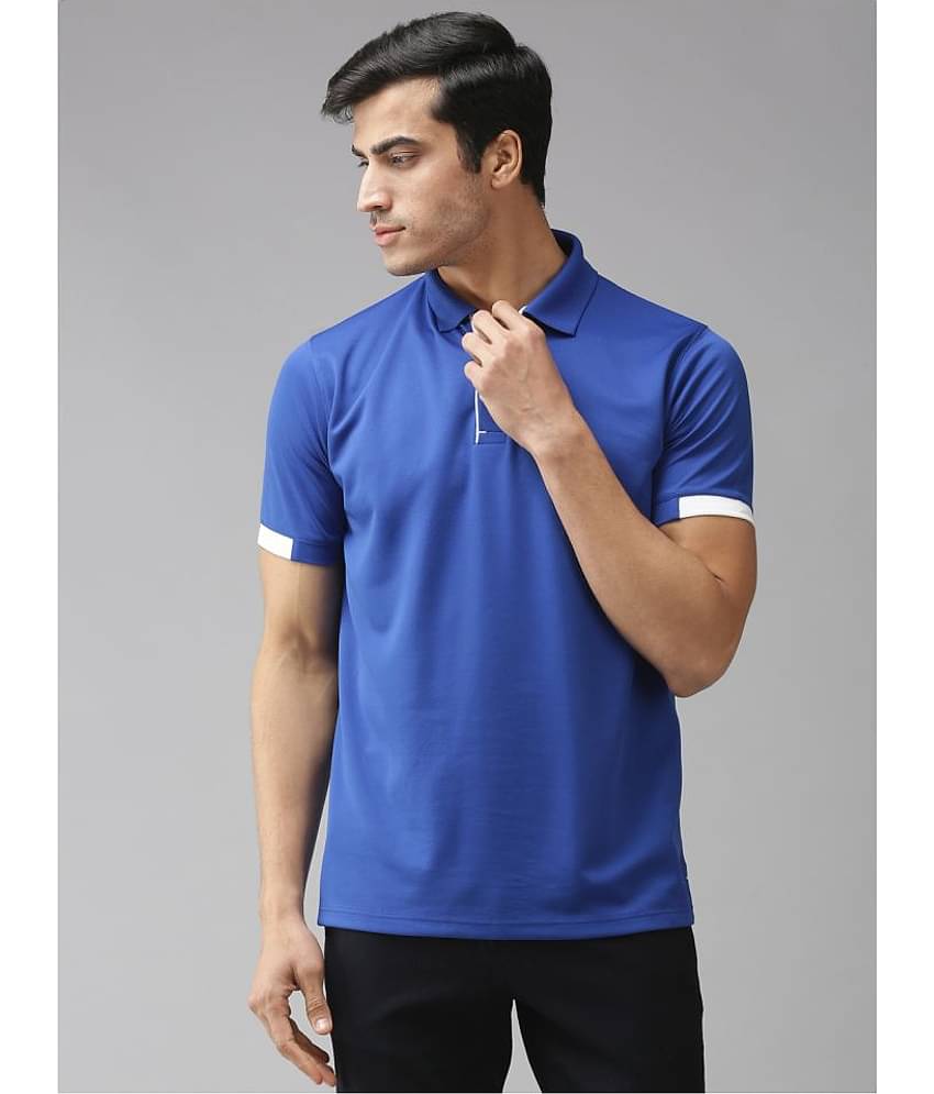 EPPE - Navy Polyester Regular Fit Men's Sports Polo T-Shirt ( Pack of 1 )