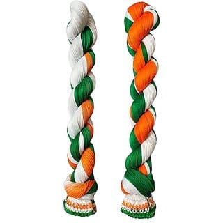 Pack of 3 Lycra blend tricolor dupattas (Multicolour)