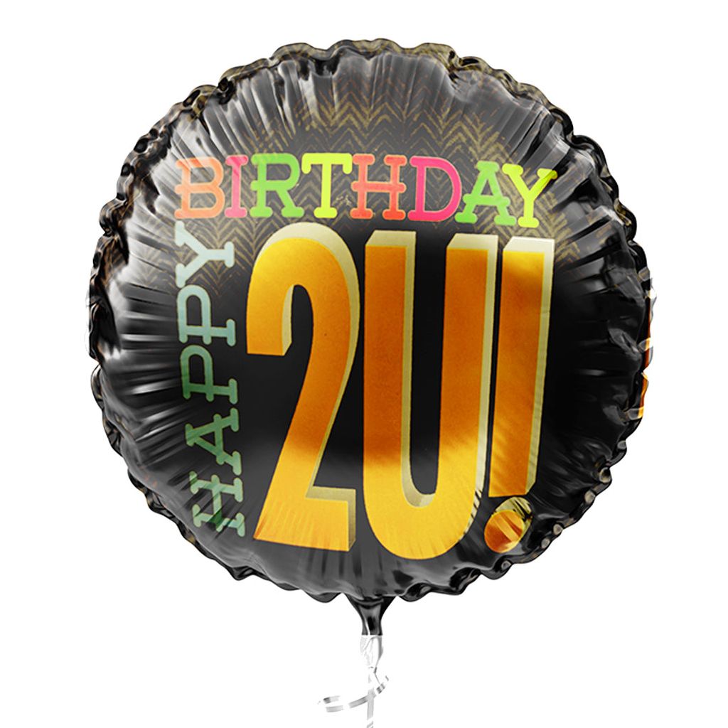 Happy Birthday 2U Foil Balloon - Helium Quality - 18 inches - 1PC - Party and Festive Needs | Buy online on ZillyBuy