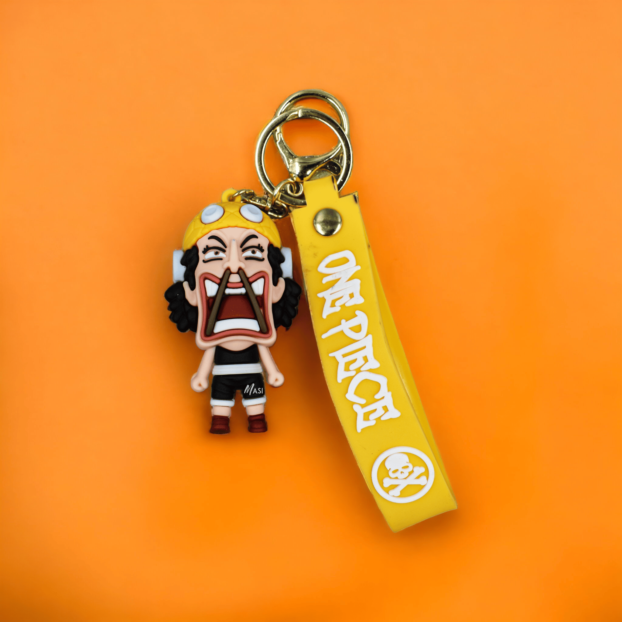 Usopp Silicon Rubber Keychain With Strap - One Piece